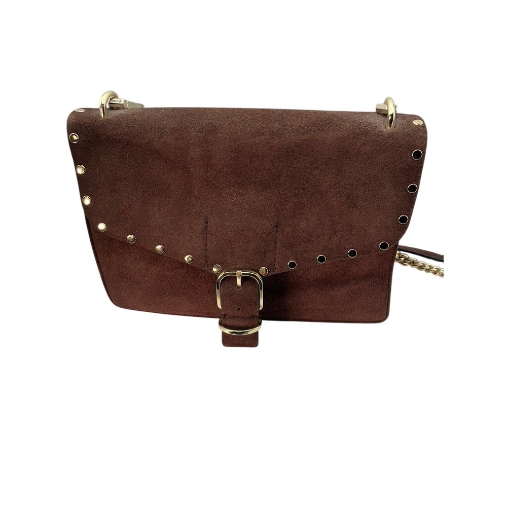 Rebecca Minkoff Crossbody Bag Women Small Brown Suede Studded Purse